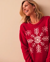 Snowflakes Chenille Long Sleeve Shirt