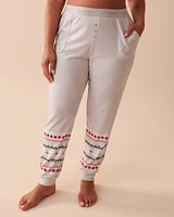 Recycled Fibers Fair Isle Fitted Pajama Pants