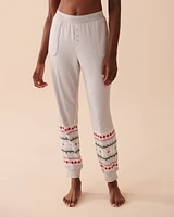 Recycled Fibers Fair Isle Fitted Pajama Pants