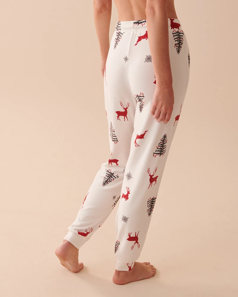 Recycled Fibers Fitted Pajama Pants