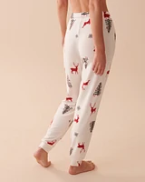 Recycled Fibers Fitted Pajama Pants