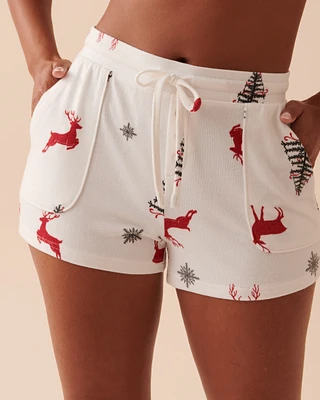 Short de pyjama en fibres recyclées
