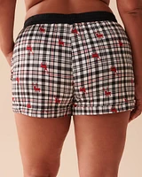 Deer Print Super Soft Pajama Shorts