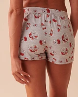 Short de pyjama ultra doux à motif souris