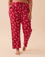 Pantalon de pyjama ultra doux à motif chien scottie