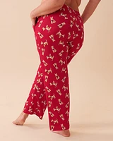 Pantalon de pyjama ultra doux à motif chien scottie