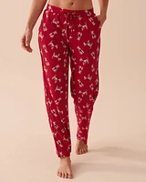 Pantalon de pyjama ultra doux à motif chien scottie