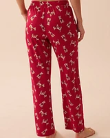 Pantalon de pyjama ultra doux à motif chien scottie
