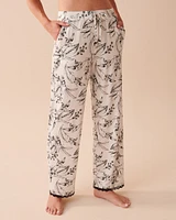 Pantalon à fleurs hivernales ultra doux