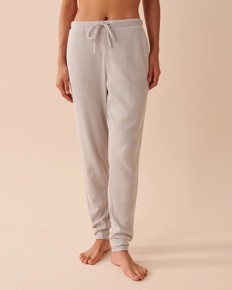 Waffle Knit Jogger Pants