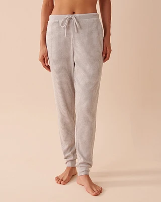 Waffle Knit Jogger Pants