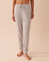 Waffle Knit Jogger Pants