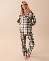Ensemble pyjama en micropolaire à carreaux