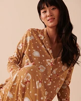 Winter Print Micropolar PJ Set