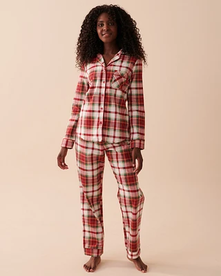 Ensemble pyjama en flanelle à carreaux