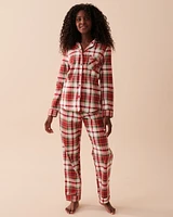 Ensemble pyjama en flanelle à carreaux