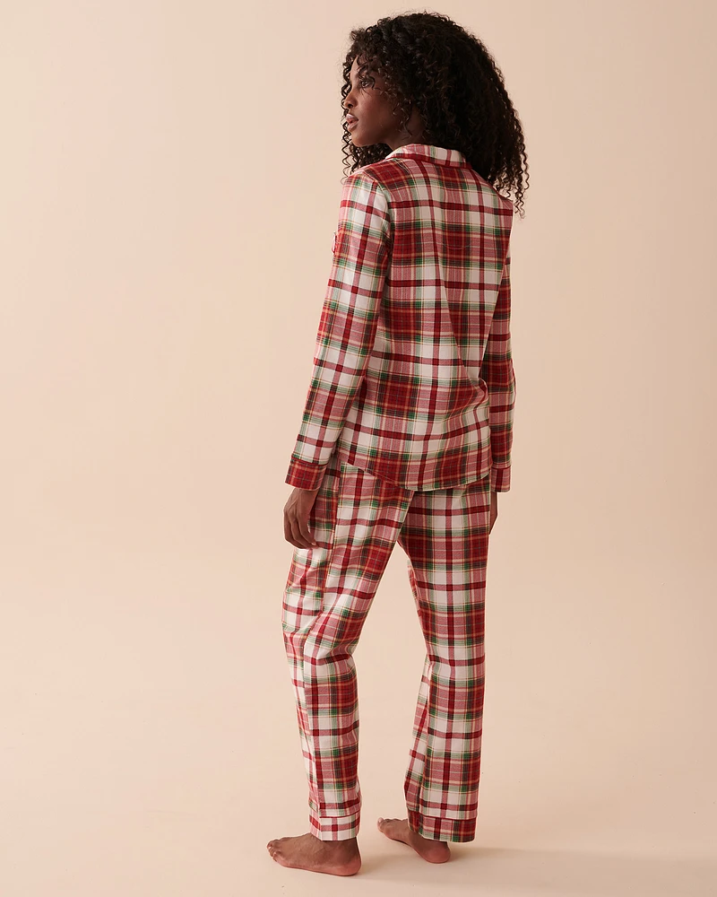 Ensemble pyjama en flanelle à carreaux