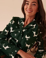 Animal Flannel PJ Set