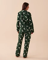 Animal Flannel PJ Set