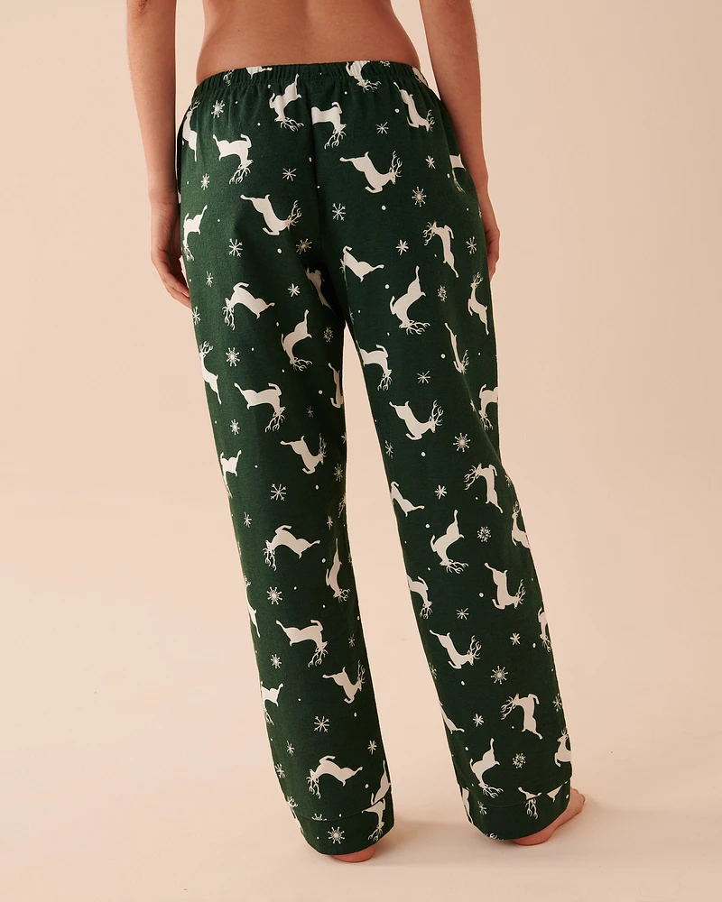 Ensemble pyjama en flanelle imprimé animal