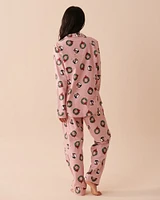 Winter Print Flannel PJ Set