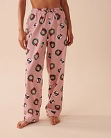 Winter Print Flannel PJ Set