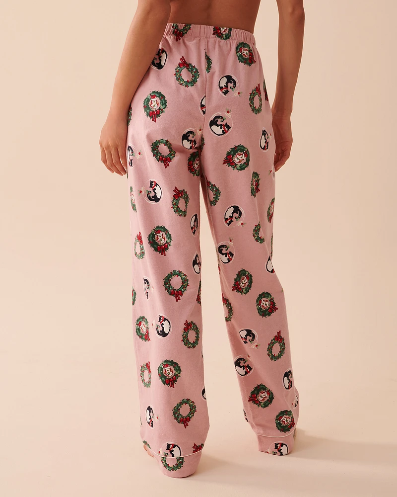Winter Print Flannel PJ Set