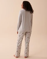 Ensemble pyjama en coton imprimé animal