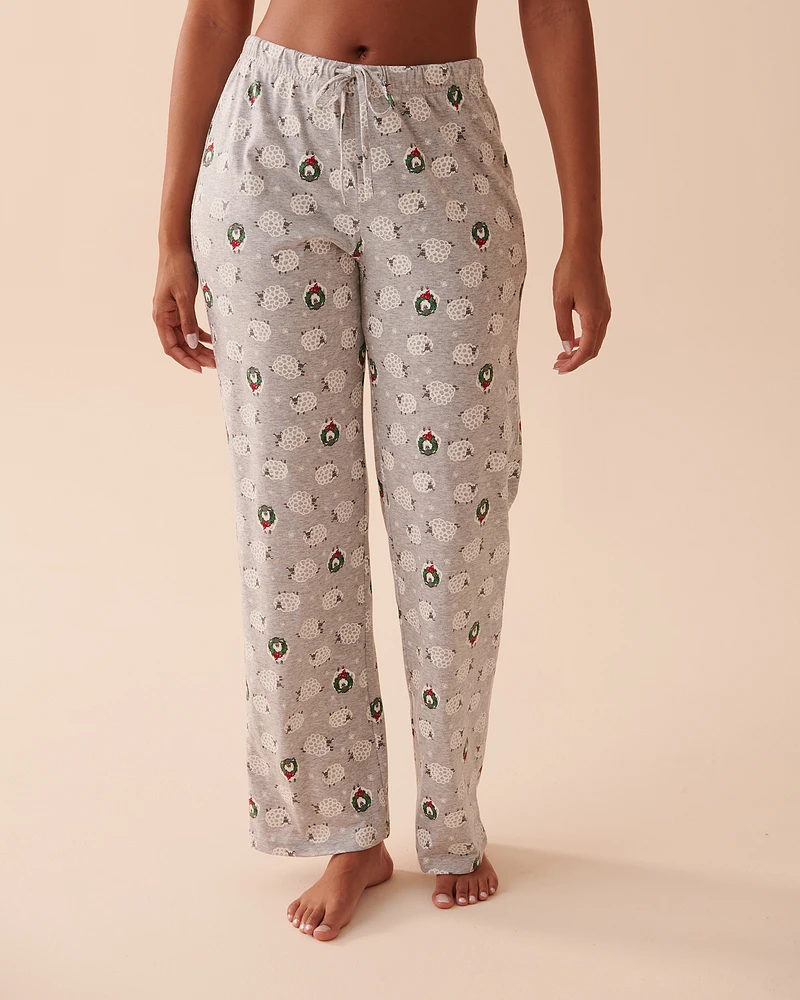 Ensemble pyjama en coton imprimé animal
