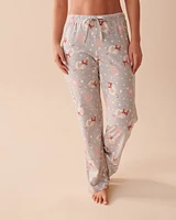 Ensemble pyjama en coton imprimé hivernal