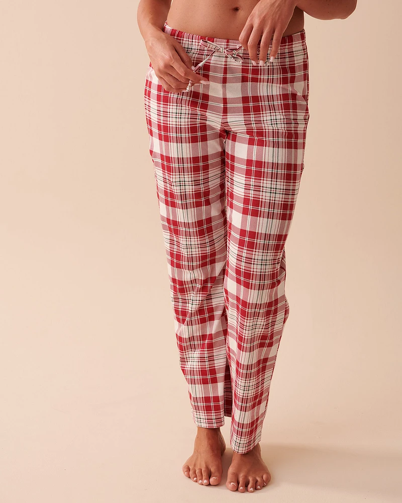Ensemble pyjama en coton à carreaux