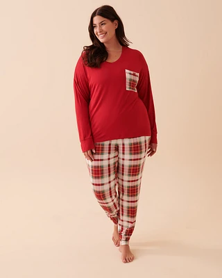 Plaid PJ Set