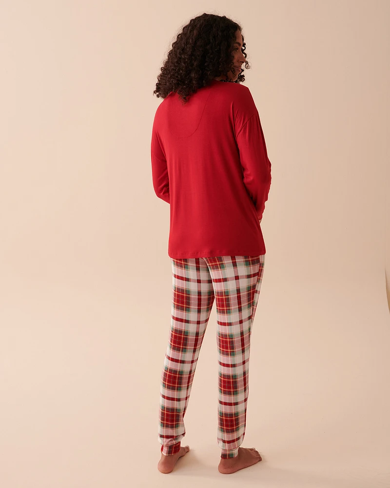 Plaid PJ Set