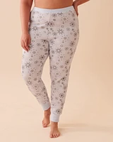 Ensemble pyjama en jersey gaufré à flocons