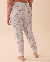 Ensemble pyjama en jersey gaufré à flocons