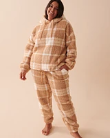 Plaid Sherpa PJ Set