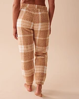 Plaid Sherpa PJ Set