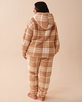 Plaid Sherpa PJ Set