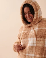 Plaid Sherpa PJ Set