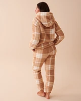 Plaid Sherpa PJ Set