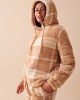 Plaid Sherpa PJ Set