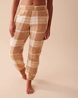 Plaid Sherpa PJ Set