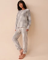 Snowflakes Soft Plush PJ Set