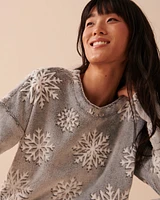 Snowflakes Soft Plush PJ Set