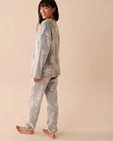 Snowflakes Soft Plush PJ Set