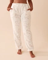 Scottie Print Soft Plush PJ Set
