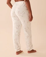 Scottie Print Soft Plush PJ Set