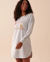 Luxury Velour Long Sleeve Sleepshirt