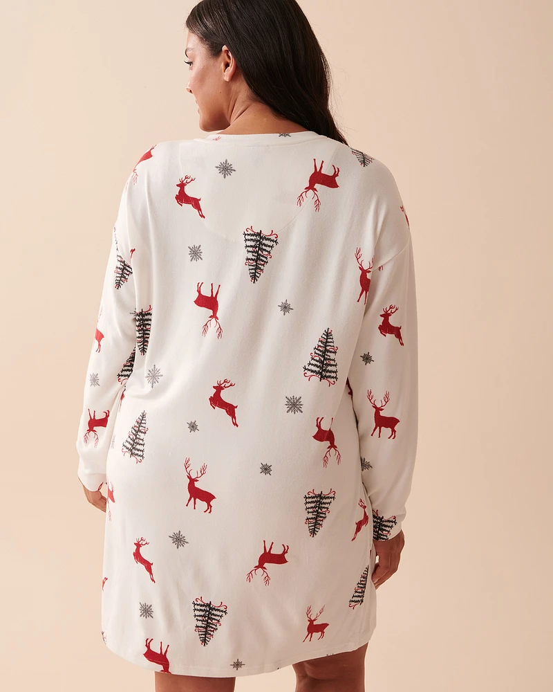 Recycled Fibers Long Sleeve Sleepshirt