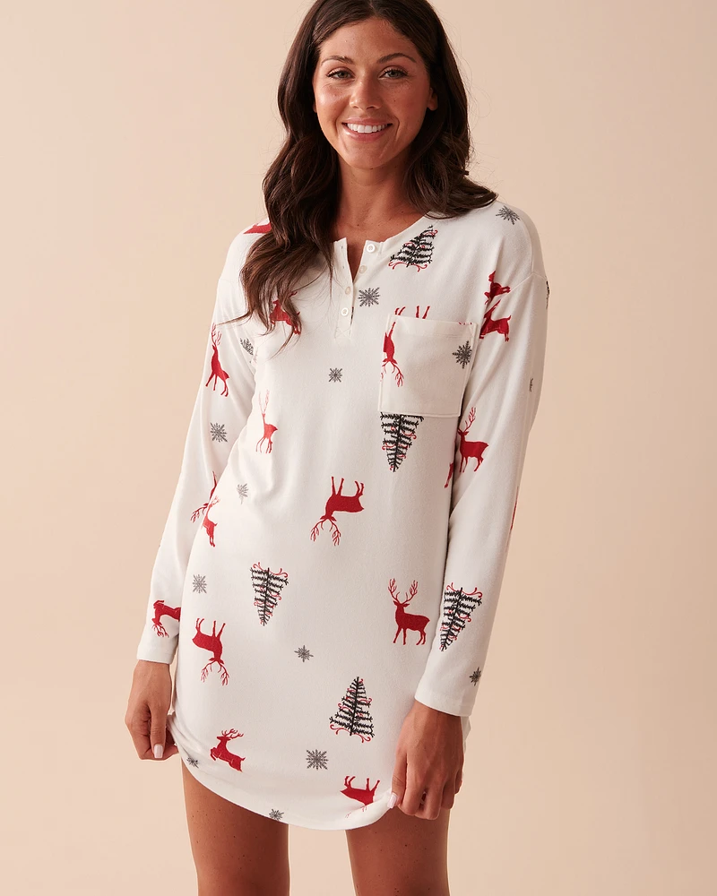 Recycled Fibers Long Sleeve Sleepshirt
